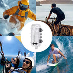 For Insta360 X5 Invisible Dive Case 45M/147ft Waterproof Underwater Housing With Seamless 360 Degree Stitching