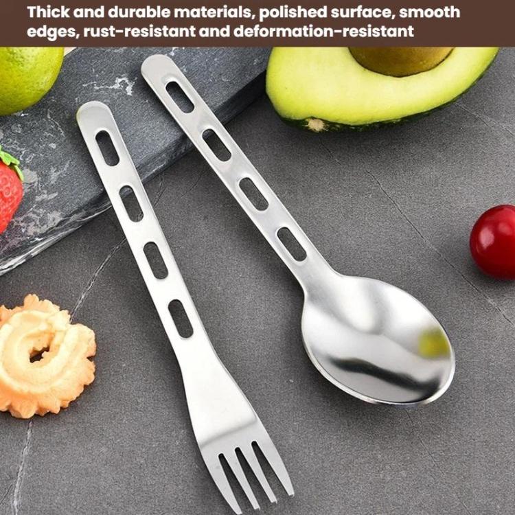 Outdoor Camping Cutlery Set Stainless Steel Knife Fork Spoon