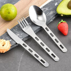 Outdoor Camping Cutlery Set Stainless Steel Knife Fork Spoon