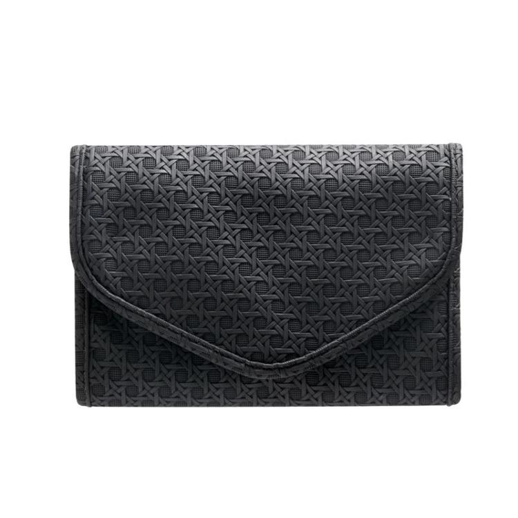 Foldable Portable Travel & Home Jewelry Storage Bag Leather Storage Pouch For Necklaces & Earrings