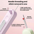 Multifunctional Portable Needle Threader Telescopic Thread Pick & Seam Ripper For Household Use — view 5