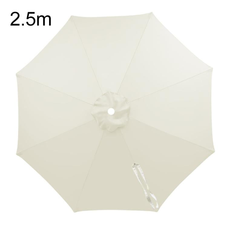 Universal Patio Umbrella Replacement Canopy UV30+ Protective Waterproof Polyester Fabric — Black