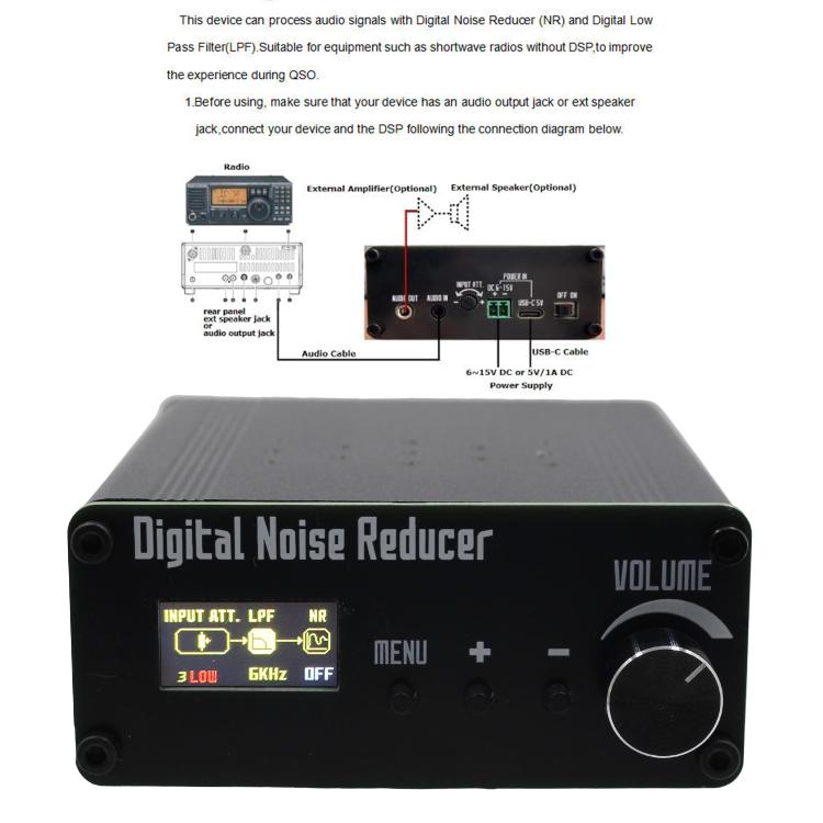 Digital Noise Suppressor (NR) With DSP Shortwave + Speaker