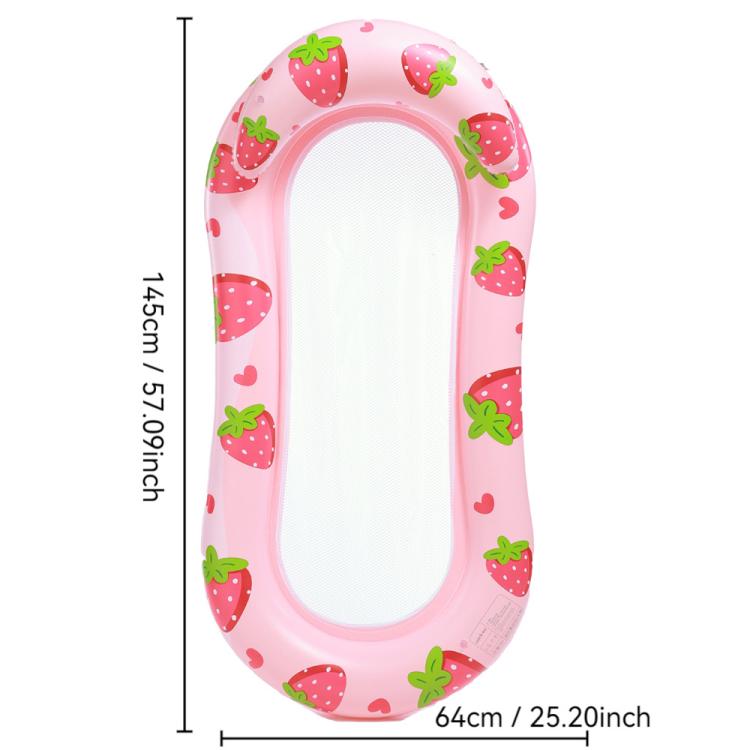 Inflatable Thickened Floating Bed Water Air Lounger — Watermelon Pattern