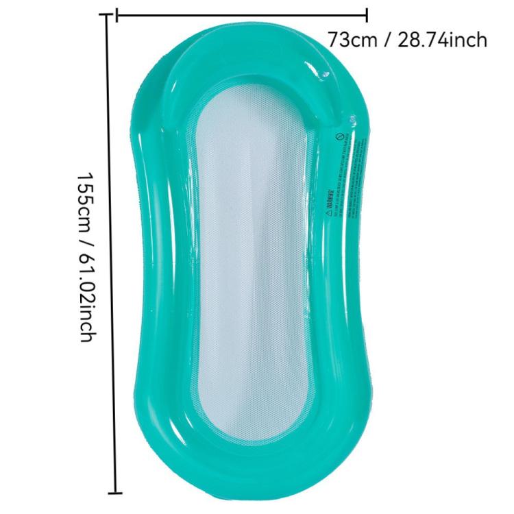 Inflatable Thickened Floating Bed Water Air Lounger — Purple Wiht Pillow