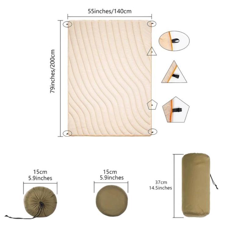 Portable Outdoor Camping Thermal Blanket Waterproof Camping Mat