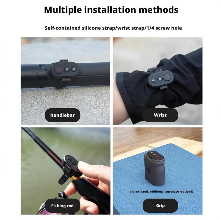 Action Camera Bluetooth Remote Control For Insta360 X5 / X4 / X3 / GO3S / Ace Pro2 — view 4