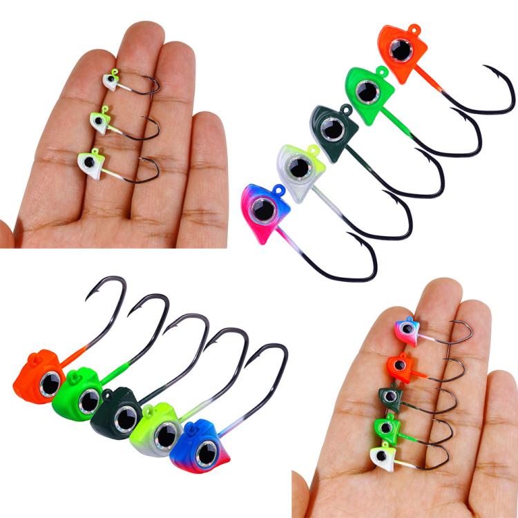 Micro Triangle Jig Head Hook Root Fishing Lure Mini Ultra Small Hook