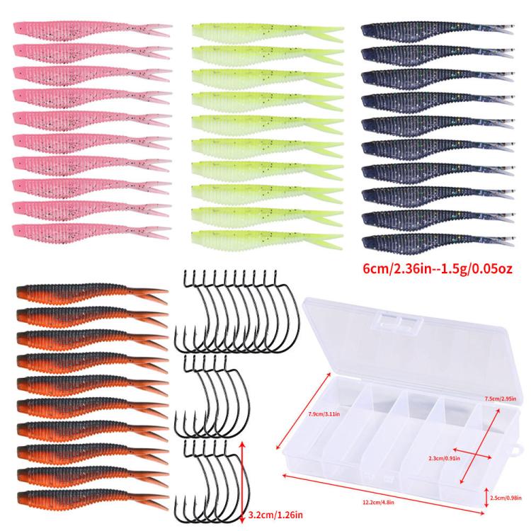 Soft Bait Crankbait Hook Set Split Soft Lure