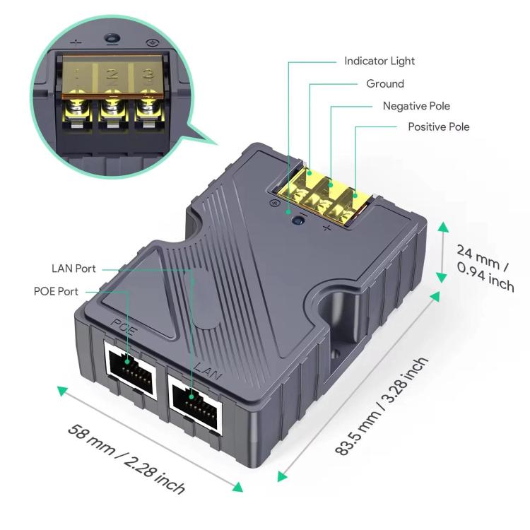 150W Ethernet PoE Power Supply For Starlink V2/Gen3 Versions