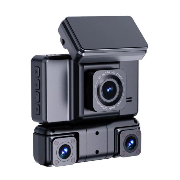 A9 HD Night Vision Dash Camera 360-Degree Parking Monitor With Mobile Phone Connection — Front+Left+Right