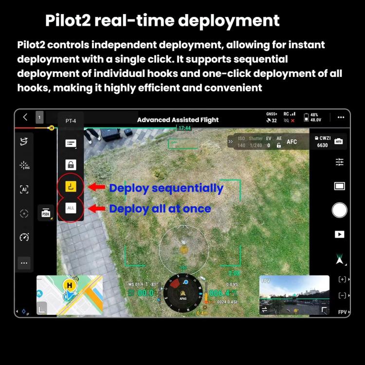 For DJI Matrice 400 / M350 RTK 4-Stage Dropper — view 3