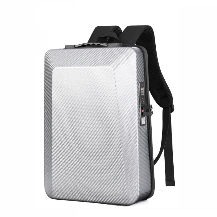 Hard Shell Laptop Backpack for Men 16inch Gaming Backpack with Combination Lock & USB Port — Black