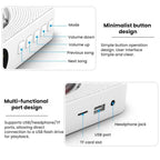 KUSTRON Home Wall-Mounted CD Player Bluetooth Speaker Music Player With Cover