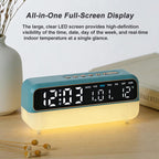 Multi-Function Digital Alarm Clock With Dimmable Night Light, Date/Weekday/Temperature, Dual Alarms, Timer Function, USB Charging Port — view 8