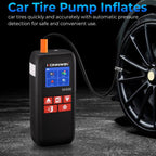KONNWEI SA500 2.4 Inch Color Screen Portable Car Tire Inflator Car Emergency Jump Starter — view 2