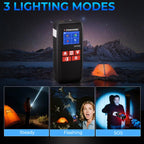 KONNWEI SA500 2.4 Inch Color Screen Portable Car Tire Inflator Car Emergency Jump Starter — view 5