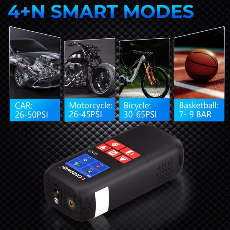 KONNWEI SA500 2.4 Inch Color Screen Portable Car Tire Inflator Car Emergency Jump Starter — view 6