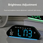 Digital Alarm Clock With Large LED Display 3 Brightness Levels, Auto-Dimming, Atmosphere Night Light & Timer — view 20