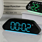 Digital Alarm Clock With Large LED Display 3 Brightness Levels, Auto-Dimming, Atmosphere Night Light & Timer — view 21