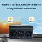 3 In 1 Solar-Powered Vehicle-Mounted Ventilation Cooling Circulating Exhaust Fan — view 5