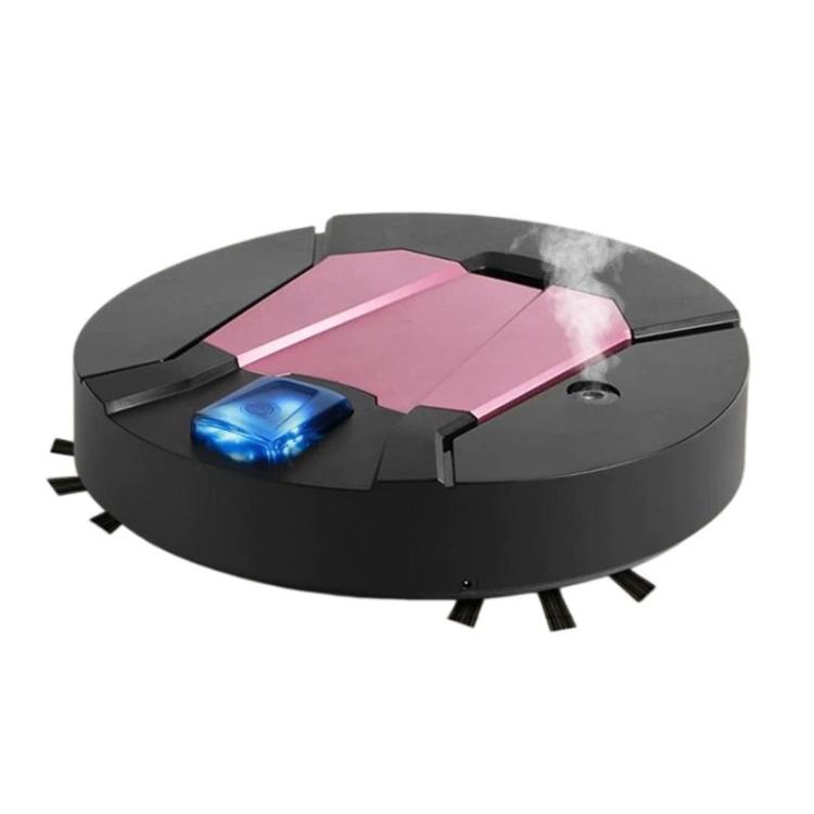 Mini Rechargeable Household Sweeping Robot Smart Vacuum Cleaner Cleaning Machine — White With Spray