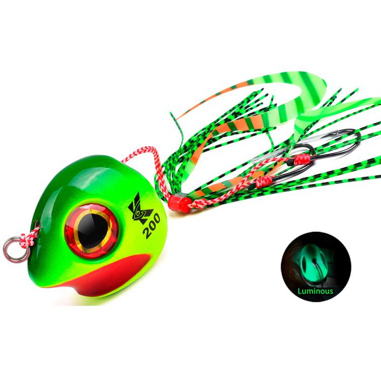KATYUSHA Kabura Snapper Jig Head 3D Bionic Eyes Tai Rubber Lead Jigs for Bottom Fishing, Grouper, Sea Bream
