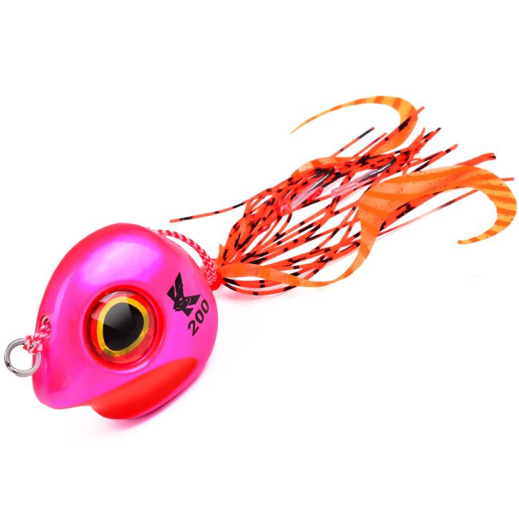 KATYUSHA Kabura Snapper Jig Head 3D Bionic Eyes Tai Rubber Lead Jigs for Bottom Fishing, Grouper, Sea Bream — Color D