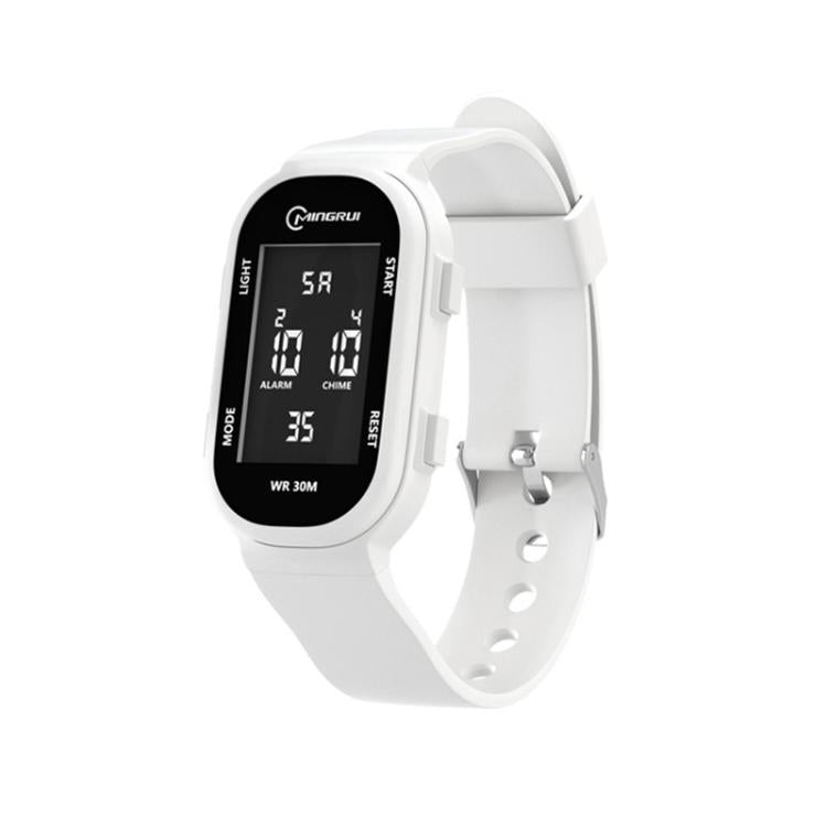 MINGRUI Kids Digital Sport Watch 30M Waterproof Slim Fitness Wristband for Boys Girls with LED Backlight, Alarm, Calendar — Green