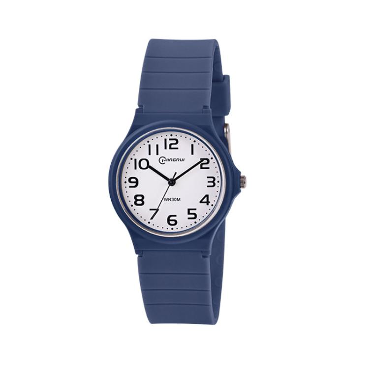 MINGRUI Analog Watch For Boys Girls Waterproof Student Wrist Watch With Quartz Movement — Black