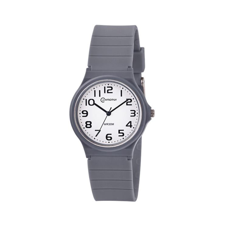 MINGRUI Analog Watch For Boys Girls Waterproof Student Wrist Watch With Quartz Movement — Coffee