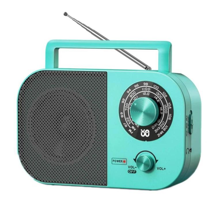 WDK Portable FM/AM/SW Tri-Band Radio — Blue