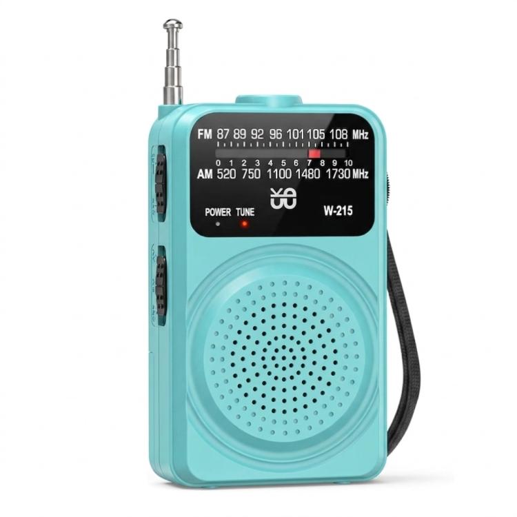 WDK FM/AM All-Band Portable Radio — Black