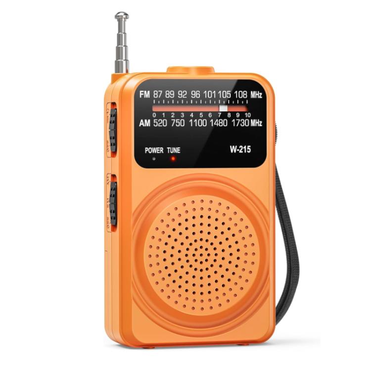 WDK FM/AM All-Band Portable Radio — White