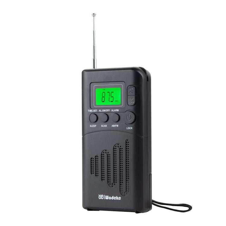 WDK Portable FM/AM Full-Band Mini Digital Display Radio — For EU