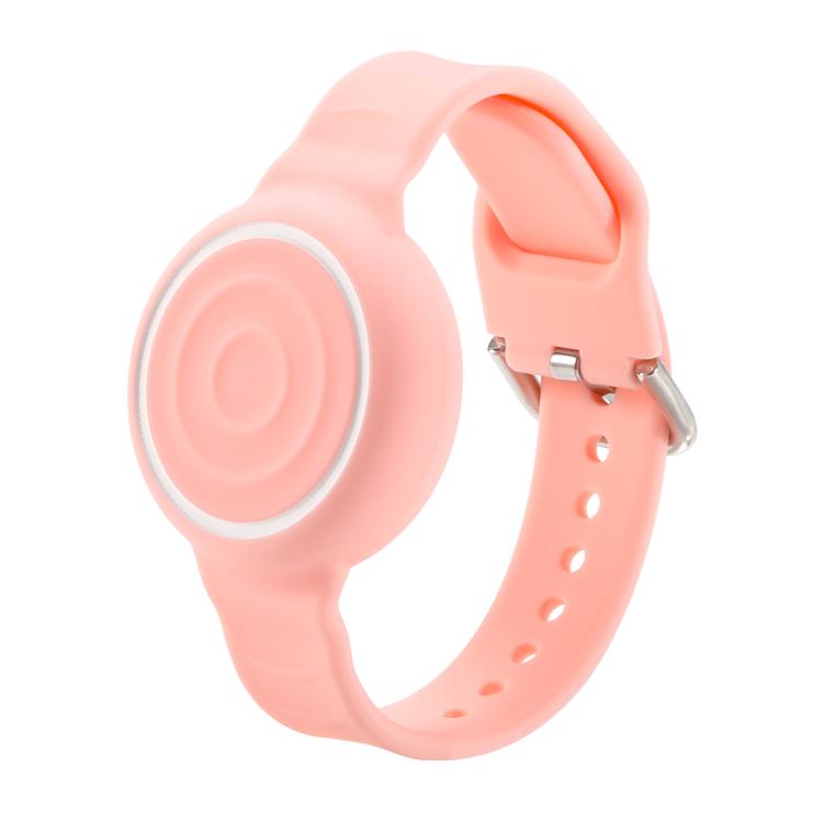 For AirTag 2nd Gen / AirTag 1st Gen Wristband for Kids Stylish Dual-Tone Liquid Silicone Bracelet Adjustable Protective Hidden Holder Case