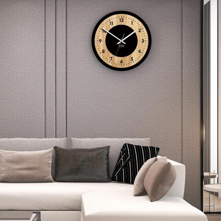 Wooden Round Analog-Digital Wall Clock 3D Decorative Home Wall Clock — view 25