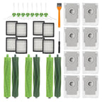 For iRobot Roomba i7 / i7+ / E5 / E6 Robot Vacuum Accessories Main Brush, Side Brush, Filter, 28 in 1