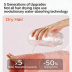 24x39 Inch Ultra Absorbent Hair Towel Wrap For Long Hair Large Waffle Weave Microfiber Drying Turban With Elastic Strap — view 8
