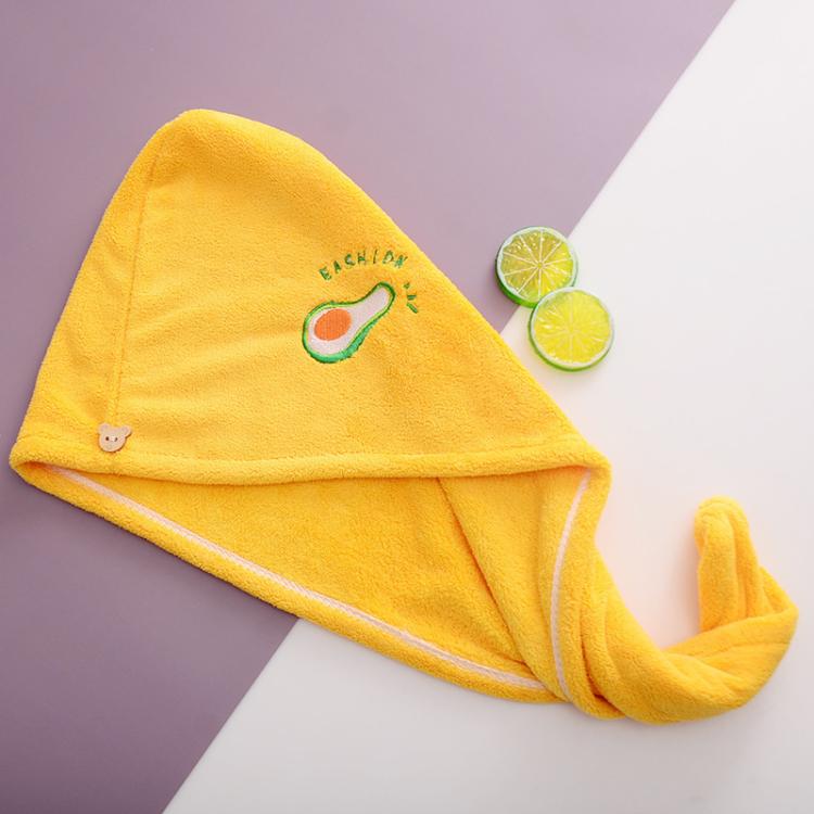 Microfiber Hair Towel Wrap For Women Super Absorbent Quick Dry Hair Drying Cap With Cute Embroidery Soft Coral Fleece Hair Turban — Purple