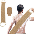 Heavy-Duty Bath Scrubber Double Sided Thickened Back Scrubber — Jute Back Comb