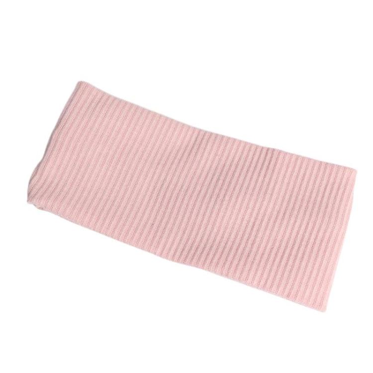 18.5 x 8cm Knitted Striped Sports Headband Wide Edge Face Washing Hair Band — Green