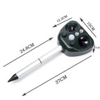 Five-speed Frequency-modulated Ultrasonic Outdoor Waterproof Solar-powered Animal Repellent — view 3