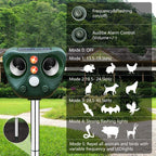 Five-speed Frequency-modulated Ultrasonic Outdoor Waterproof Solar-powered Animal Repellent — view 7