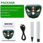 Five-speed Frequency-modulated Ultrasonic Outdoor Waterproof Solar-powered Animal Repellent — view 8