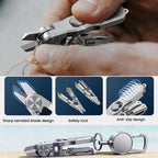 3 In 1 Fishing Line Cutter Knot Hook Tying Tool