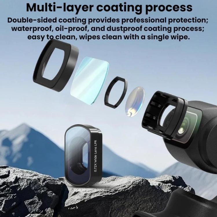 For DJI Osmo Pocket 3 / 4 BRDRC Filter Extension Lens Widening Filter Accessory