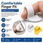 4Pcs Sewing Finger Spacer Guide Set Even Stitch Spacing Tool for Hand Sewing, Quilt Template Ruler for Consistent Stitching Includes 3mm & 4mm Gauges — view 3