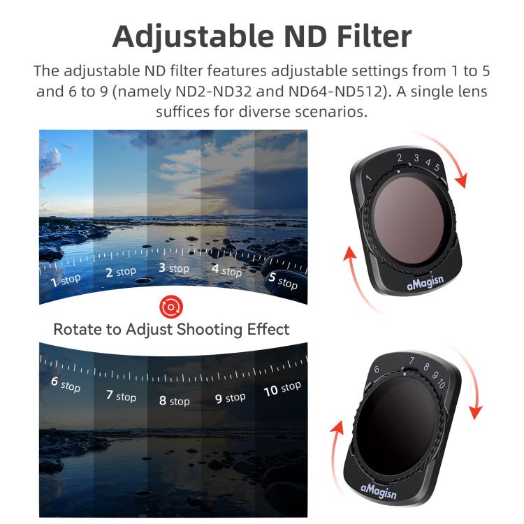 For DJI Osmo Pocket 4 / 3 aMagisn Magnetic Lens Filter