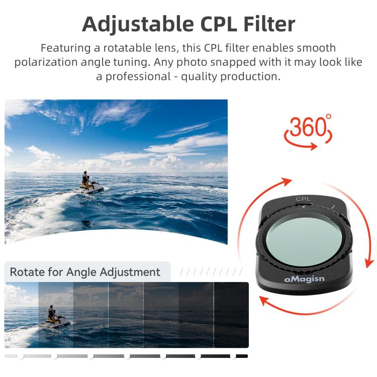 For DJI Osmo Pocket 4 / 3 aMagisn Magnetic Lens Filter